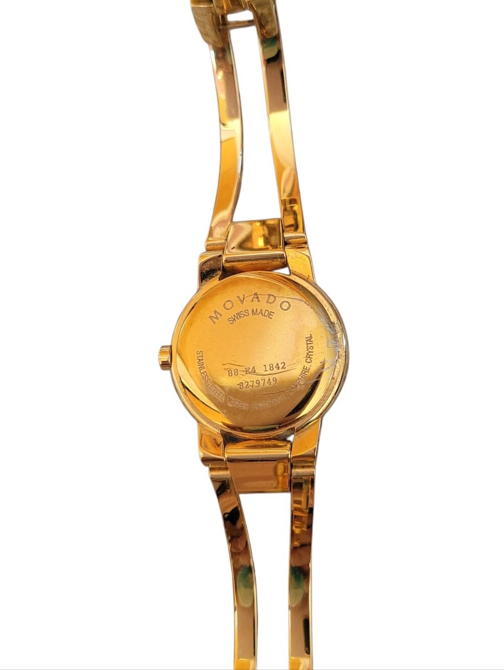 Movado Amorosa 88 E4 1842 Women’s Gold Tone Museum Dial  Watch w Box New Battery - Picture 7 of 10